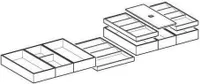 Geberit 502353001 Set Schubladeneinsatz, B:120