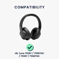 kwmobile 2x Ohrpolster kompatibel mit JBL Tune 700BT / 700BTNC / 750BT / 750BTNC Polster - Kopfhörer Polster aus Kunstleder für Over Ear Headphones