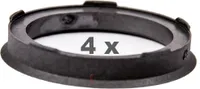 4 Zentrierringe für Alufelgen 67.00 mm auf 54.10 mm Kunststoff (67,00/54,10)