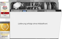 Exquisit Geschirrspüler EGSP1060-E-030F schwarz | Spülmaschine 55 cm | Aquastop | Startzeitvorwahl | Power+ | ECO Modus | Einbaugerät