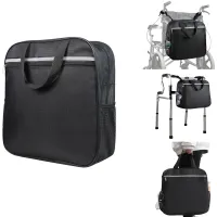 Robuste Rollstuhltaschen aus Oxford-Stoff für Rückenlehne mit Taschen,  Elektrogeräte, Zubehör, große Rollstuhl-Rucksack, Aufbewahrungstasche,  passend