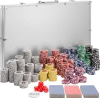 Pokerset inkl. Aluminiumkoffer - silber, 1000 Teile
