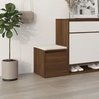 vidaXL Pudełko z szufladami brązowe o wyglądzie dębu 40,5x40x40 cm materiał drewnopochodny
