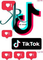 Cake Topper Tik Tok 15cm Tortenaufleger,Geburtstag,Tortendeko,