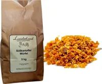 Lunderland Süßkartoffel Würfel 5 kg BARF Einzelfuttermittel für Hunde und Katzen