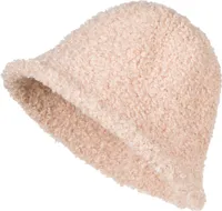styleBREAKER Damen Fischerhut in Teddyfell Optik Einfarbig, warmer Bucket Hat Herbst Winter Unifarben 04025039