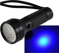 LED-Taschenlampe mit 51 UV LEDs Schwarzlicht, ØxL 55x145mm