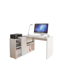 MIRJAN24 Eckschreibtisch Armando, Schreibtisch L-Form, Ecktisch vom Hersteller, Arbeitszimmer (Farbe: Weiß)