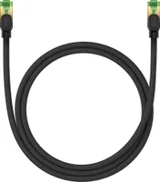 Baseus szybki kabel sieciowy RJ45 cat. 8 40Gbps 1m pleciony czarny