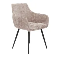 Esszimmerstuhl Wohnzimmerstuhl Küchenstuhl Polsterstuhl Lehnstuhl SATORI POP Stuhl beige 58x62x79cm HOMLA