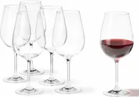 Leonardo Tivoli XL Rotweinglas 6er Set, Rotwein Glas Groß, Weinglas, Klar, 200 ml, 17092