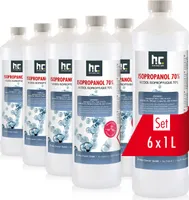 1 L Isopropanol 70% befreit Oberflächen von Verschmutzungen, als Lösungsmittel für Fette, Harze, Lacke, Tinte