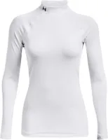 Under Armour Coldgear Authentics Mockneck Langarm-t-shirt Weiß L Frau Weiß L