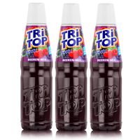 Tri Top Getränke-Sirup Beeren-Mix 600ml - Fruchtiger Geschmack (3er Pack)