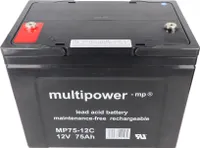 Multipower MP75-12C Akku Blei PB 12Volt 75Ah