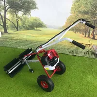 43CC 2-taktní motor 1,7 hp Metla Benzínový motor Zametací podvozek Sněhová fréza Zametač Umělý trávník Kartáčové hrábě pro trávník Tráva