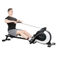 Rudergerät für Home Gym Cardio Rudergerat, Rowing Machine faltbarer magnetischer Widerstand mit 8 Stufen einstellbar, Indoor-Sport-