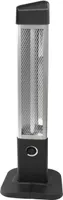 Heizstrahler mit Standfuß schwarz 105x7x16cm
