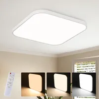 ZMH LED stropné svetlo stmievateľné - 15 W kúpeľňové svietidlo ploché 27 cm kúpeľňové stropné svietidlo s diaľkovým ovládaním IP44 vodotesné kuchynské svietidlo biele do spálne obývačky