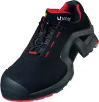 uvex 1 support Halbschuhe S3 schwarz, rot Weite 11 Gr. 41