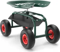Merkloos Mobiler Gartenhocker mit drehbarem Sitz