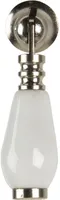 Clayre & Eef Türknauf 2x6 cm Weiß Keramik