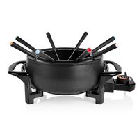 Tristar Fondue-Set 1000 W 1,5 L Mattschwarz