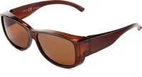 Polarisierte Überzieh Sonnenbrille Überziehbrille Überbrille Fit Over BM5026 farbe Braun