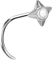 Karisma Edelstahl 316 L Nasenpiercing 0,8mm Nasenstecker - Engelsflügel