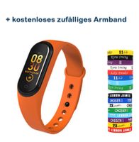 Neu M4A Sport Smartwatch mit Pulsmesser Fitness Tracker Blutdruckmessung Wasserdicht IP68 GPS Tracking Uhr Orange