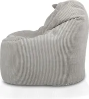 Yoko Kordsamt Sessel - Weich und Bequem – Modern – Farbe: SZ83 Grau