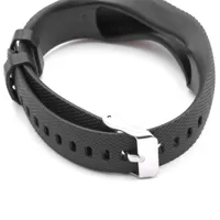 vhbw TPE Ersatz Armband kompatibel mit Garmin Vivofit 4 Fitnessuhr, Smartwatch - 24,5 cm schwarz