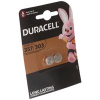 Duracell 357, 303, V357, V303, SR44, SR44SW, bateria do zegarka D357, opakowanie blister 2 szt