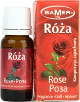 BAMER | Naturalny Olejek Eteryczny Róża 7 ml – Aromaterapia, Zapach do Świec i Sauny – Idealny na Katar i Kaszel