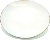 POSIWIO Deko - Teller Creme mit Braun rund Ø 40 cm - Kunststoff