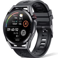 Smartwatch, 1.32 Zoll Touchscreen Armbanduhr mit Bluetooth Anruf, IP67 Wasserdicht Fitness Tracker mit Schlafmonitor Pulsuhr Blutdruck, Musikkontrolle, Schrittzähler Sportuhr für Android iOS