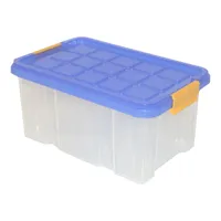 12 Stück AXENTIA Unibox mit Deckel, Stapelbox, Universalbox, Aufbewahrungskiste, Spielzeugbox, 40 x 29 x H19 cm, 15 Liter