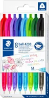 STAEDTLER Druckkugelschreiber ball 4230 M 8er Kartonetui