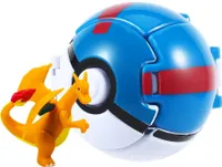 Pokemon Pokeball Wirf Ball Spielzeugball mit Figur Glurak