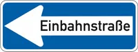 Schild I Verkehrszeichen Einbahnstraße linksweisend, Nr.220-10, Aluminium RA2...