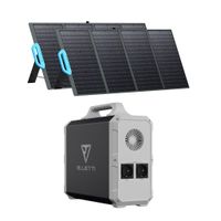 BLUETTI EB150 Solargenerator mit 2PCS 120W Solarpanel SP120 enthalten, tragbarer Wechselstrom-Wechselrichter des Kraftwerks 1000W für den Heimgebrauch Solar-Bundle-Kit für Stromausfall im Freien Camping