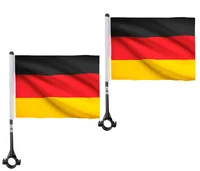 2 Stück Autoflagge / Autofahne Deutschland Flagge - Auto - schwarz rot gold