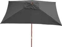 Slnečník Florida, záhradný slnečník, 3x4m polyester/drevo 6kg ~ antracit