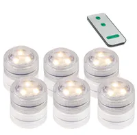LED Power Teelicht 6er m. Fernbedienung