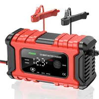 Kfz-Batterieladegerät 12V, 6-Ampere Vollautomatisches Intelligentes Ladegerät, , Batteriereparatur und Desulfator für Autos Boote Motorräder Rasenmäher RV ATV SUV Schneemobil