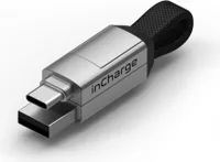 incharge 6 Charger - Nabíjecí kabel - Stříbrná nabíječka mobilních telefonů - Kabel mobilního telefonu - Kabel USB, USB nabíječky - Nabíječka