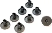 Korbrollenset, 8x Korbrolle für Unterkorb Spülmaschine passend für AEG Electrolux, Ikea, Privileg, Progress, Quelle - 5028696500/4