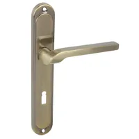 DOMINO Türgriff 72 Drückergarnitur BB-Buntbart Set | Tür-klinke für Zimmertür, Bürotür, Kellertür & Innentür | L-Form | Aluminium | Bronze | NEMO M3 |