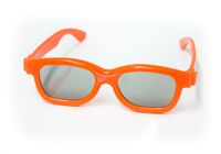 PRECORN 3D Brille für Kinder Universale passive 3D-Kinderbrille für Cinema 3D LG, Easy 3D Philips, Panasonic, Toshiba, Grundig und RealD Kinos in orange