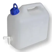 TRADIS Wasserbehälter 20 l + Seifenspender 150 ml Hahn Trinkwasserkanister  Kanister Wasserkanister